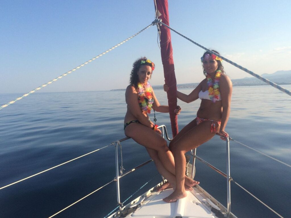 Bachelor party boat experience during a Sicily celebration weekend
